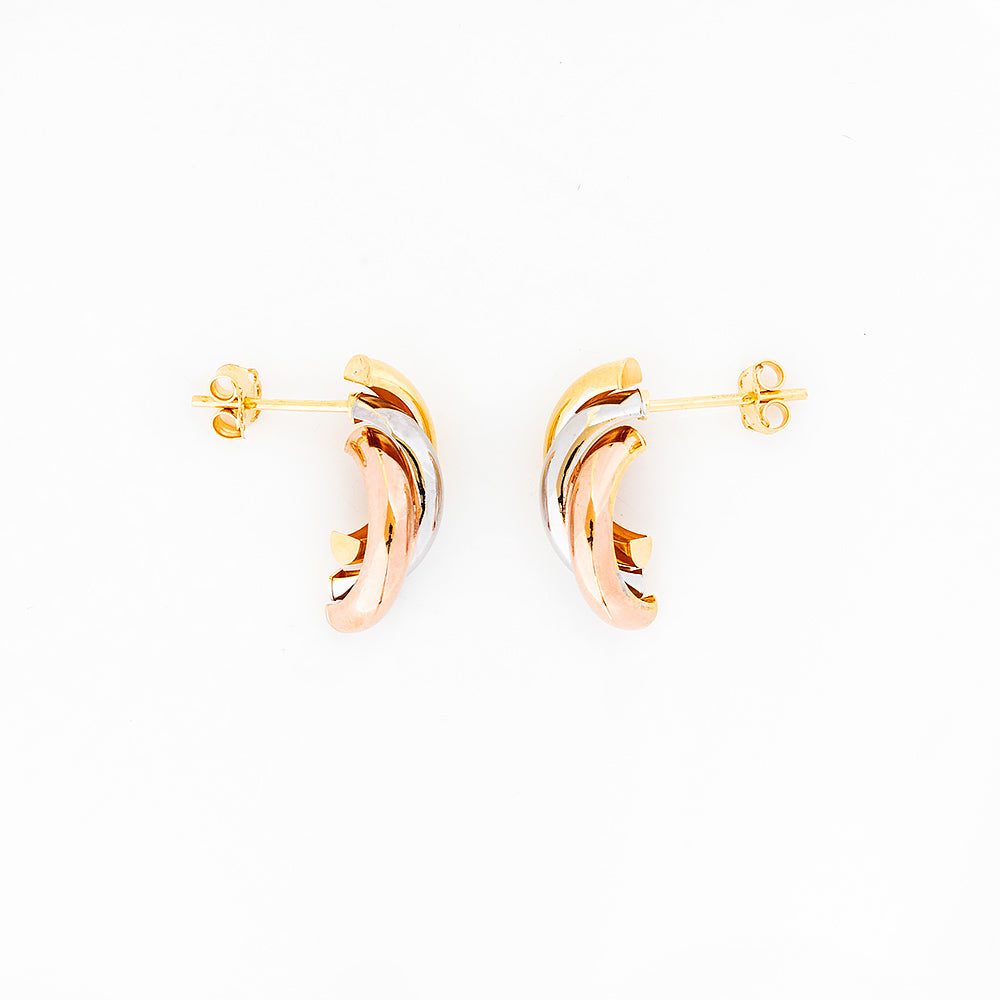 Three Colour Rainbow Stud Earring