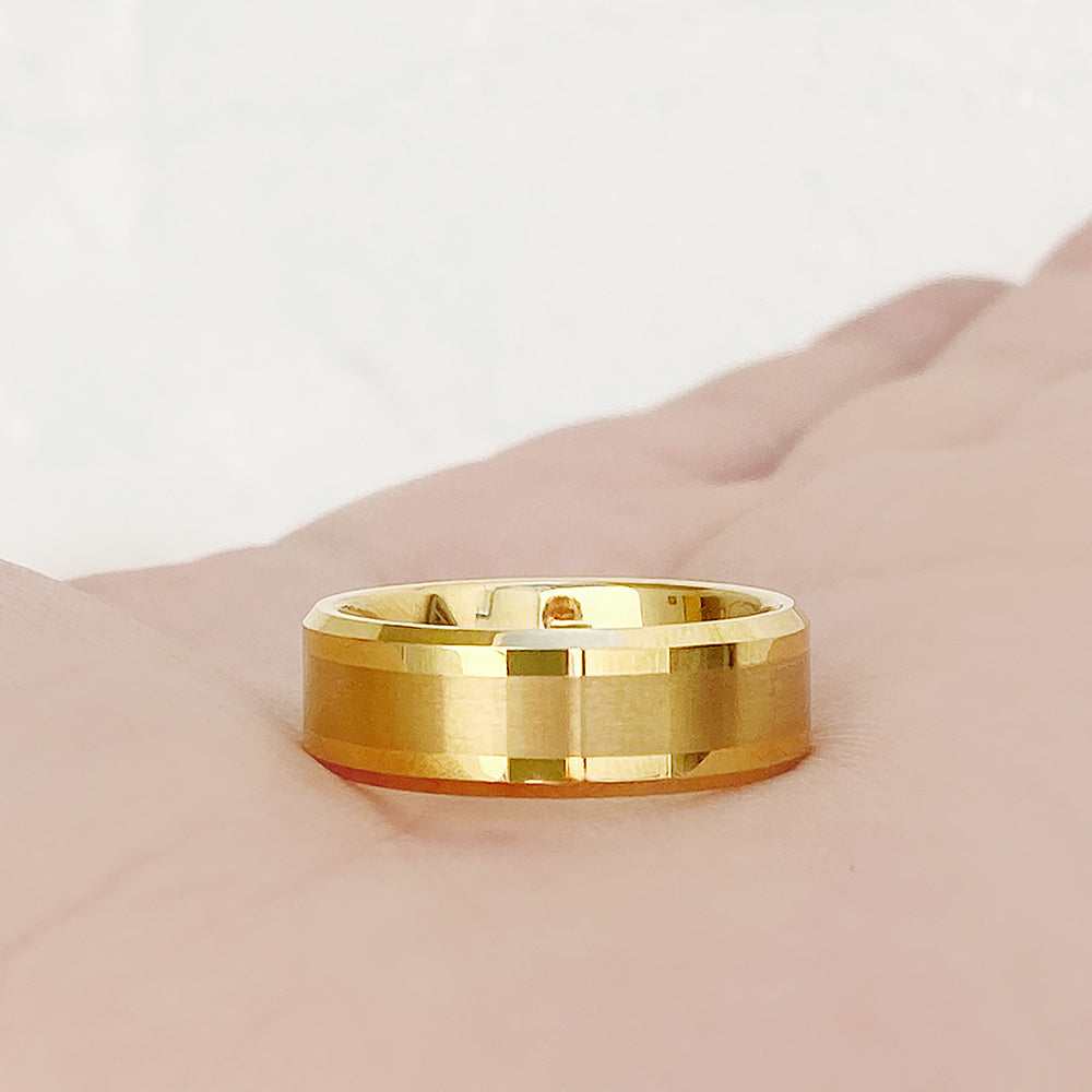 Liam, a Brushed Tungsten Mens Wedding Ring