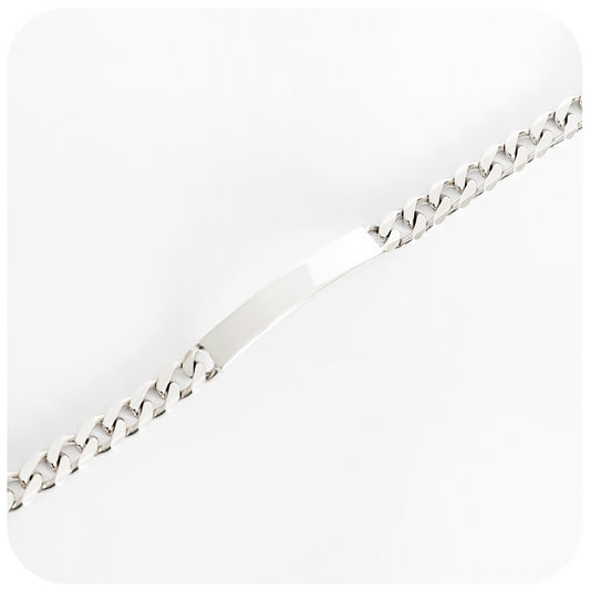 Sterling Silver ID Bracelet - 23cm