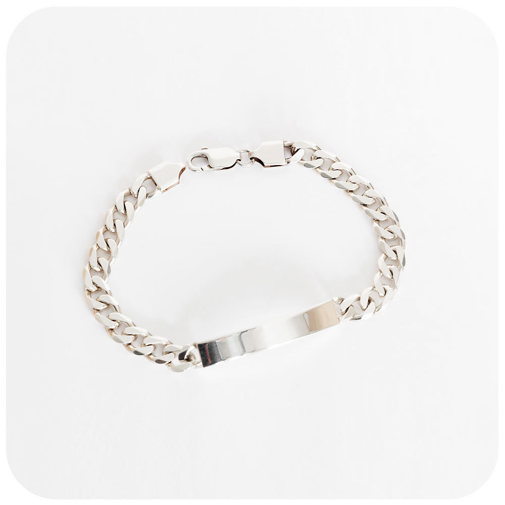 Sterling Silver ID Bracelet - 23cm