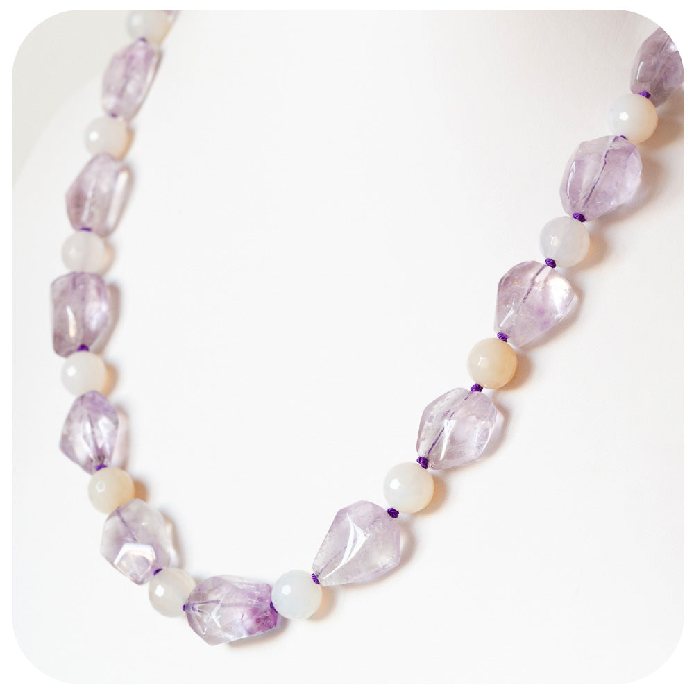 Amethyst and Moonstone Necklace
