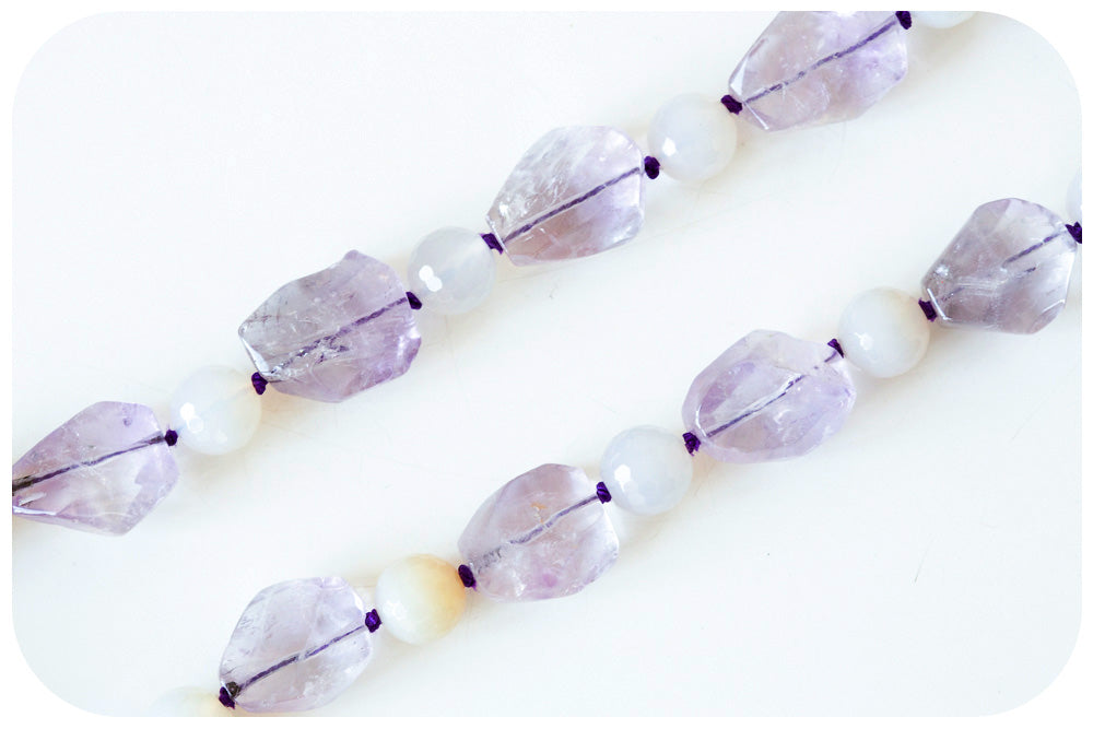 Amethyst and Moonstone Necklace