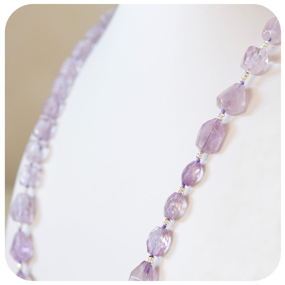 Amethyst and Hematite Bead Necklace - Victoria's Jewellery