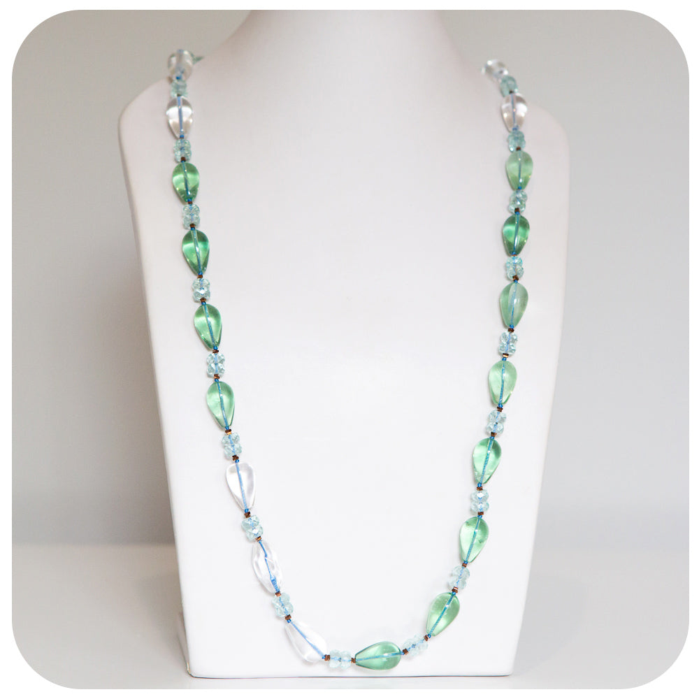 Fluorite and Blue Topaz Necklace