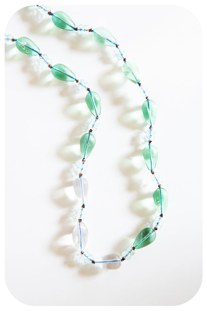 Fluorite and Blue Topaz Necklace