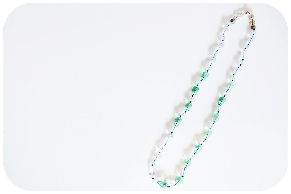 Fluorite and Blue Topaz Necklace