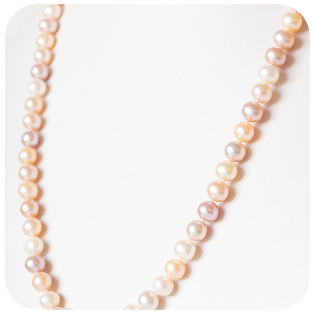 8 - 8.5mm Natural Colour Fresh Water Pearl Necklace