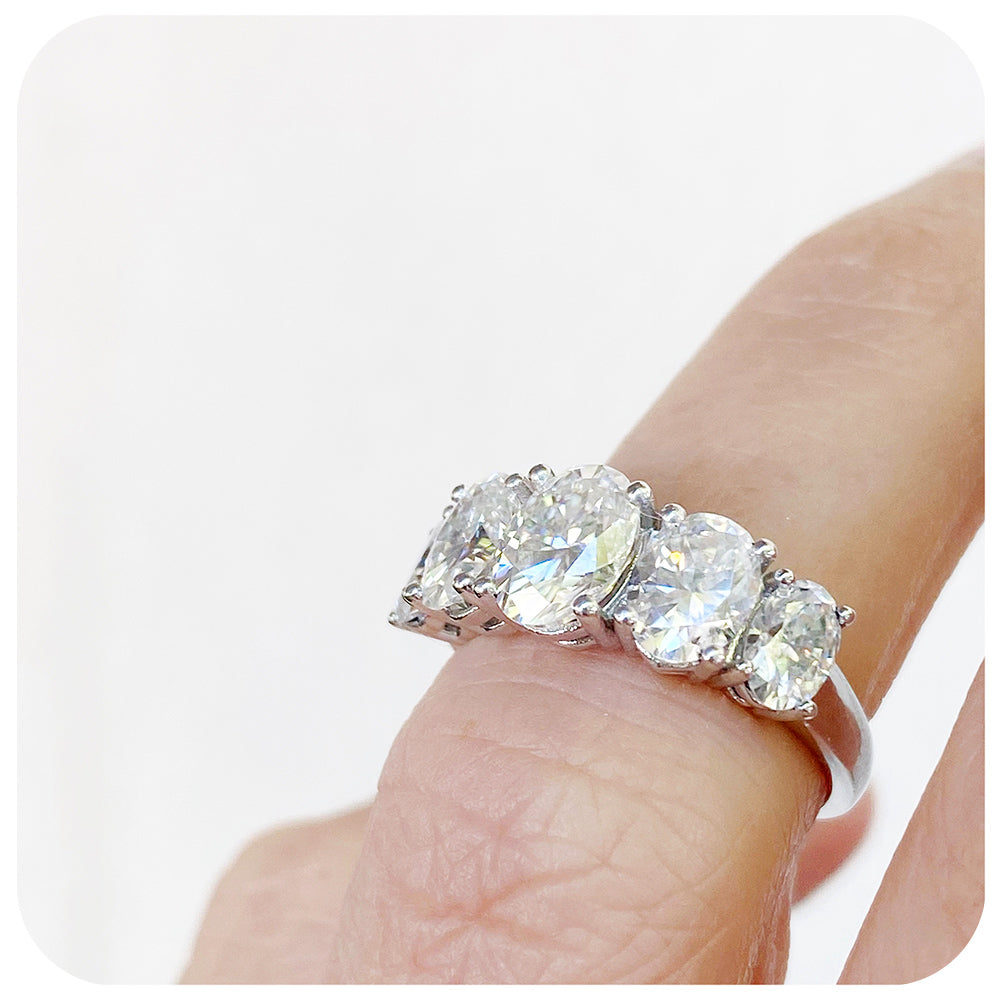 The Moissanite Queen Ring
