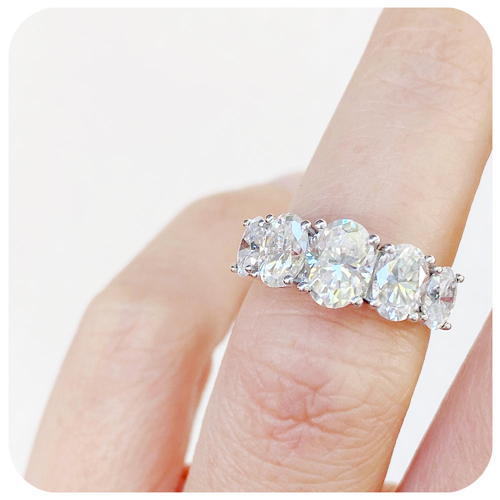 The Moissanite Queen Ring