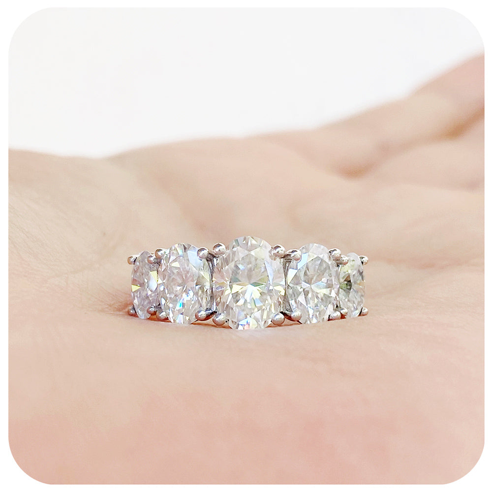The Moissanite Queen Ring