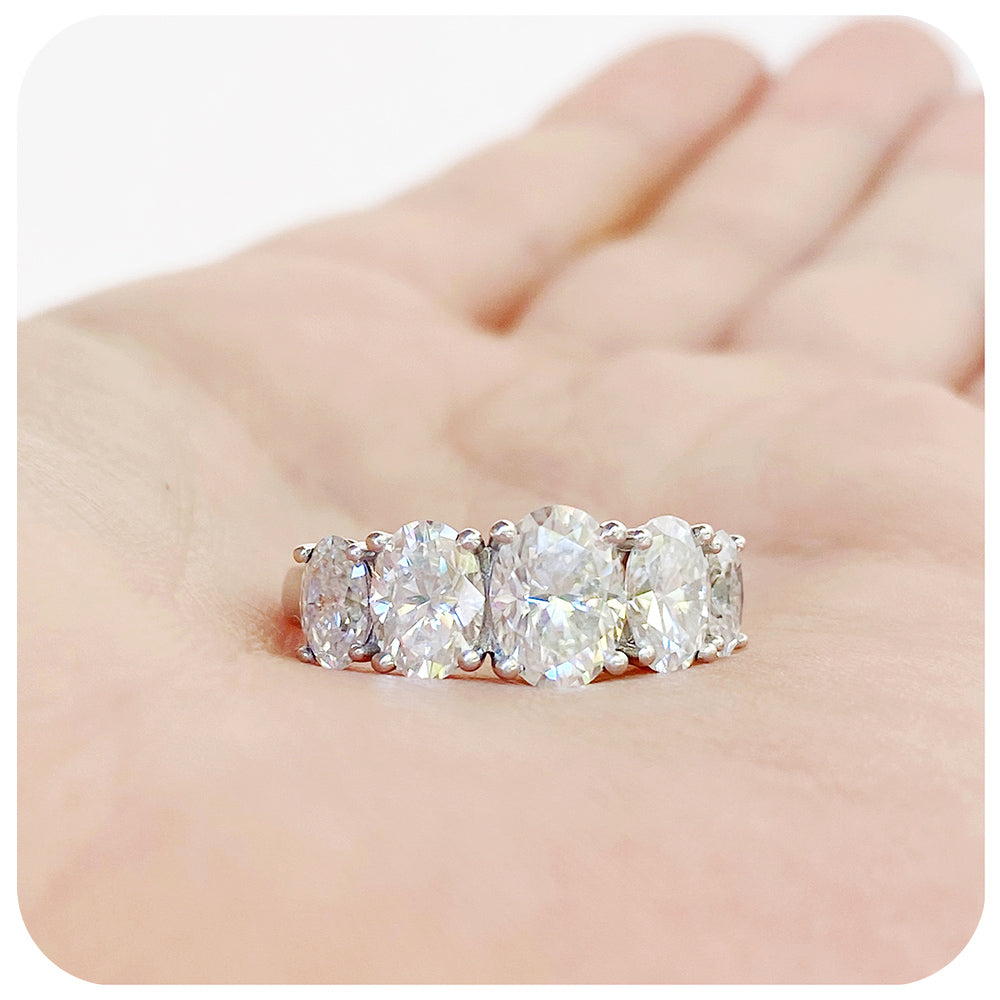The Moissanite Queen Ring