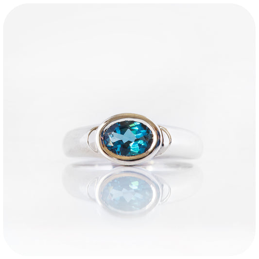 Nayeli, London Blue Topaz Ring