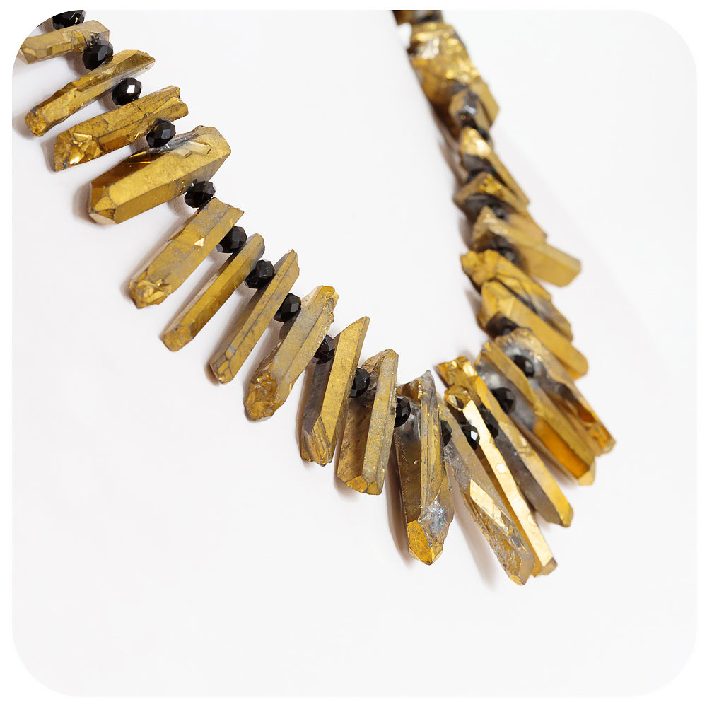 Quartz Stick and Spinel Necklace - Victoria's Jewellery