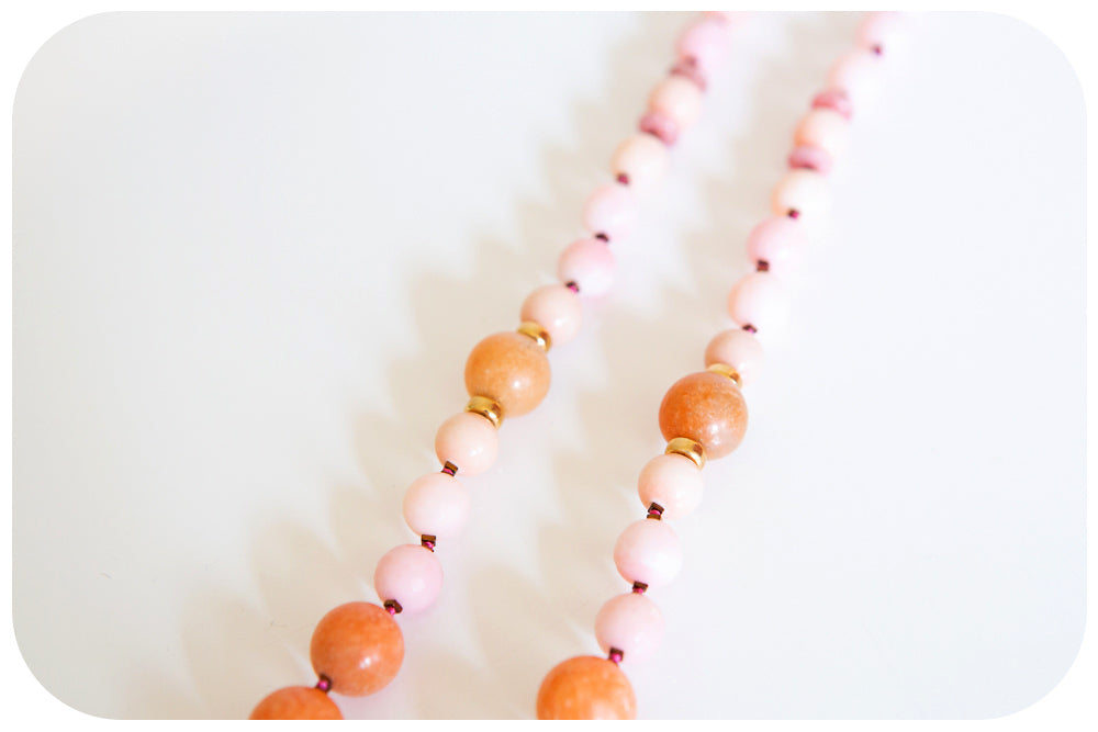 The Jade and Pink Opal Necklace