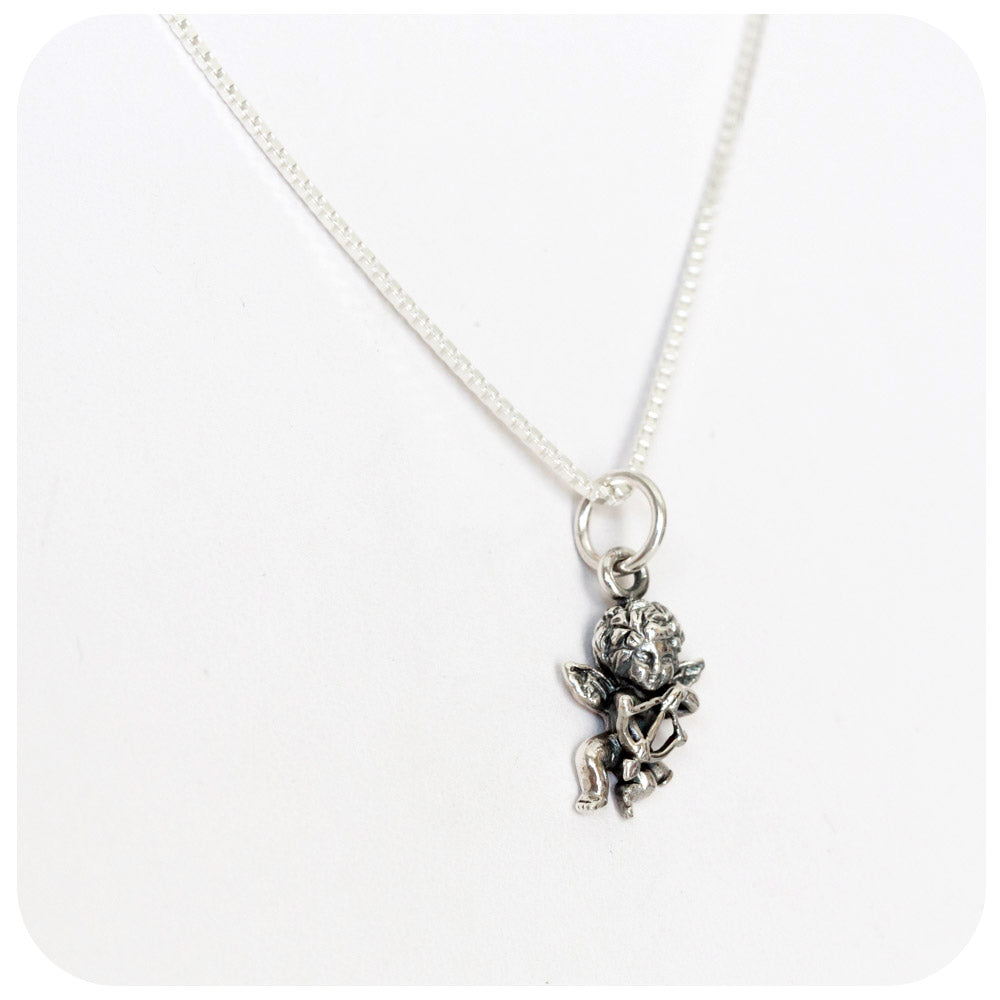 Sterling Silver Cupid Pendant and Chain
