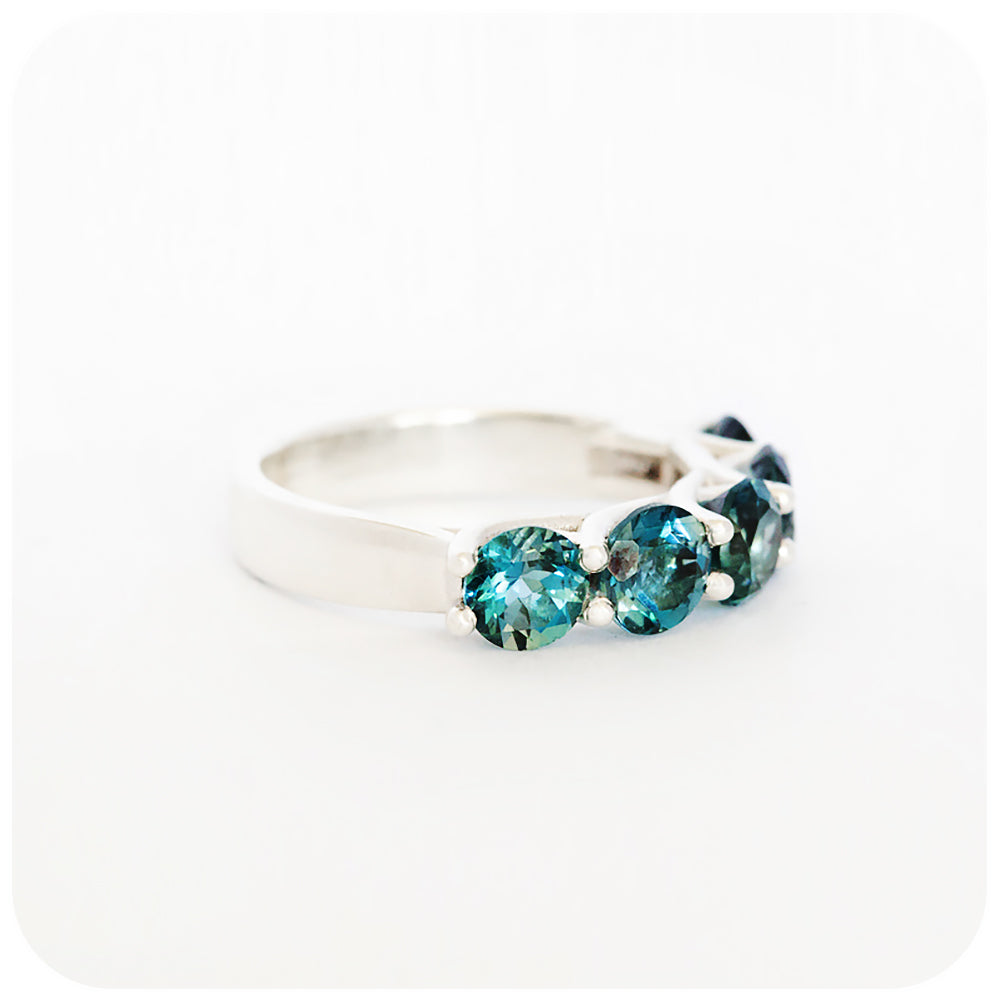 The Amanda, a London Blue Topaz Trellis Ring