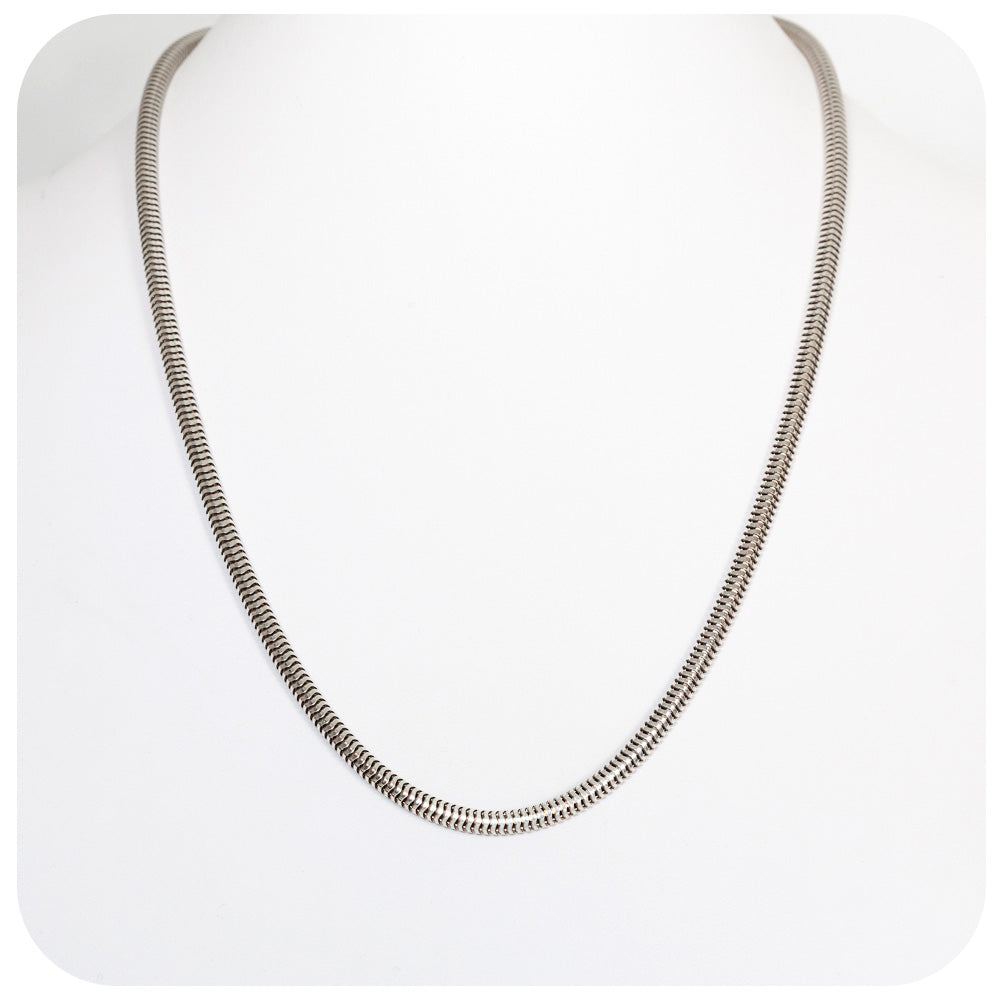 Sterling Silver Snake Chain 4mm – Victoria's Jewellery