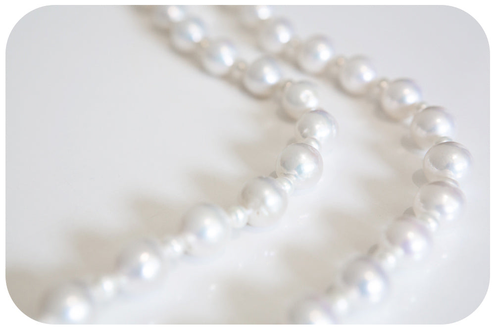 White Fresh Water Pearl Necklace - 60cm