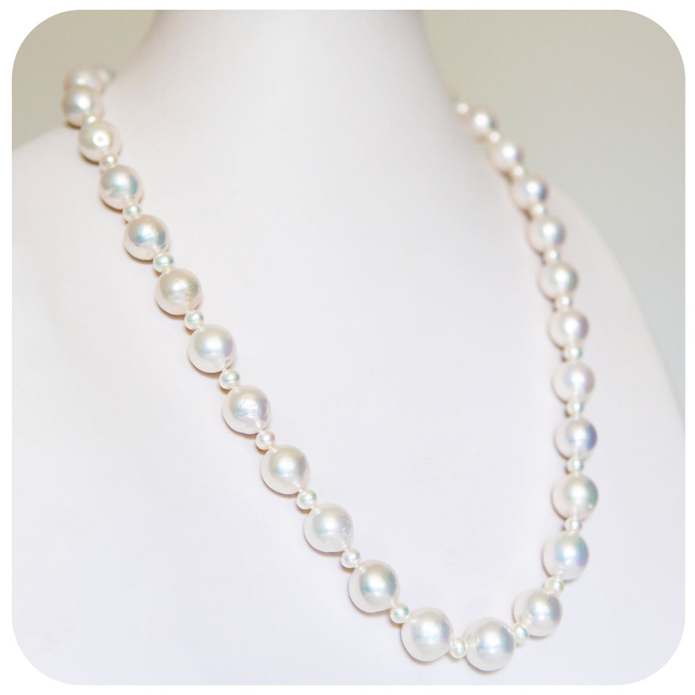White Fresh Water Pearl Necklace - 60cm