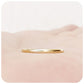 2mm Solid Yellow Gold Wedding Band Stack Ring - Victoria's Jewellery