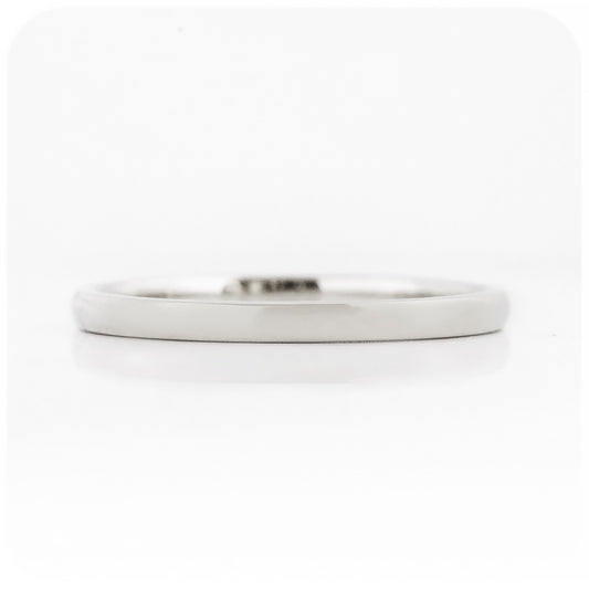 Ray, a Platinum Wedding Band - 2mm