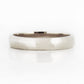 4mm Mens Wedding Band Ring in White Gold - Victoria's Jewellery