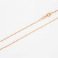 9k Rose Gold Rolo Chain - 1.3mm - Victoria's Jewellery