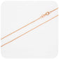 9k Rose Gold Rolo Bracelet - 1.65mm