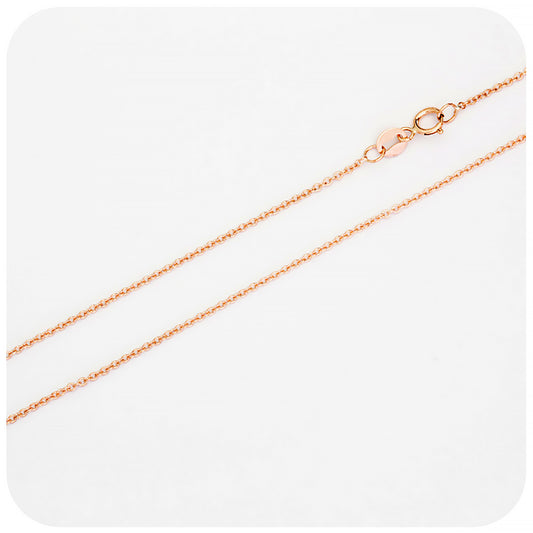 9k Rose Gold Rolo Chain - 2mm
