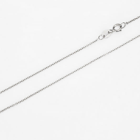 9k White Gold Rolo Chain - 1.3mm - Victoria's Jewellery