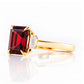 Lisa, Garnet and Lab Diamond Ring - Victoria's Jewellery