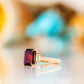 Lisa, Garnet and Lab Diamond Ring
