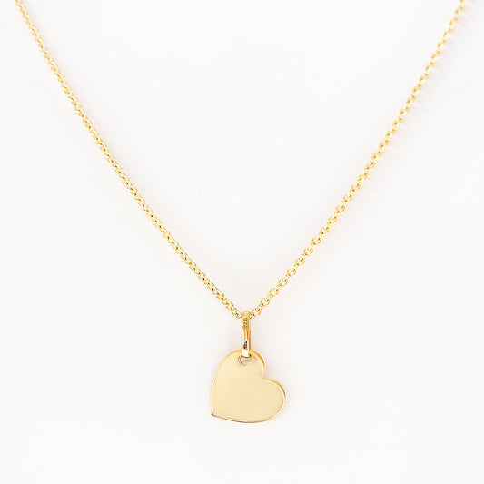 Valentine - Heart Disc Necklace