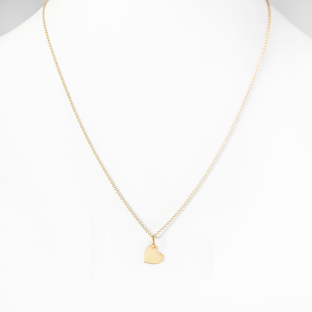 Valentine - Heart Disc Necklace