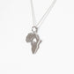 Africa Map Pendant with Elephant cut-out