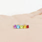 Round cut Rainbow Semi-Precious Gemstone half eternity anniversary ring in White Gold - Victoria's Jewellery
