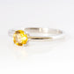 Lina, a Round cut Citrine Solitaire Ring