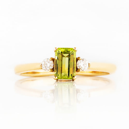 The Bea Ring, Peridot and Diamond