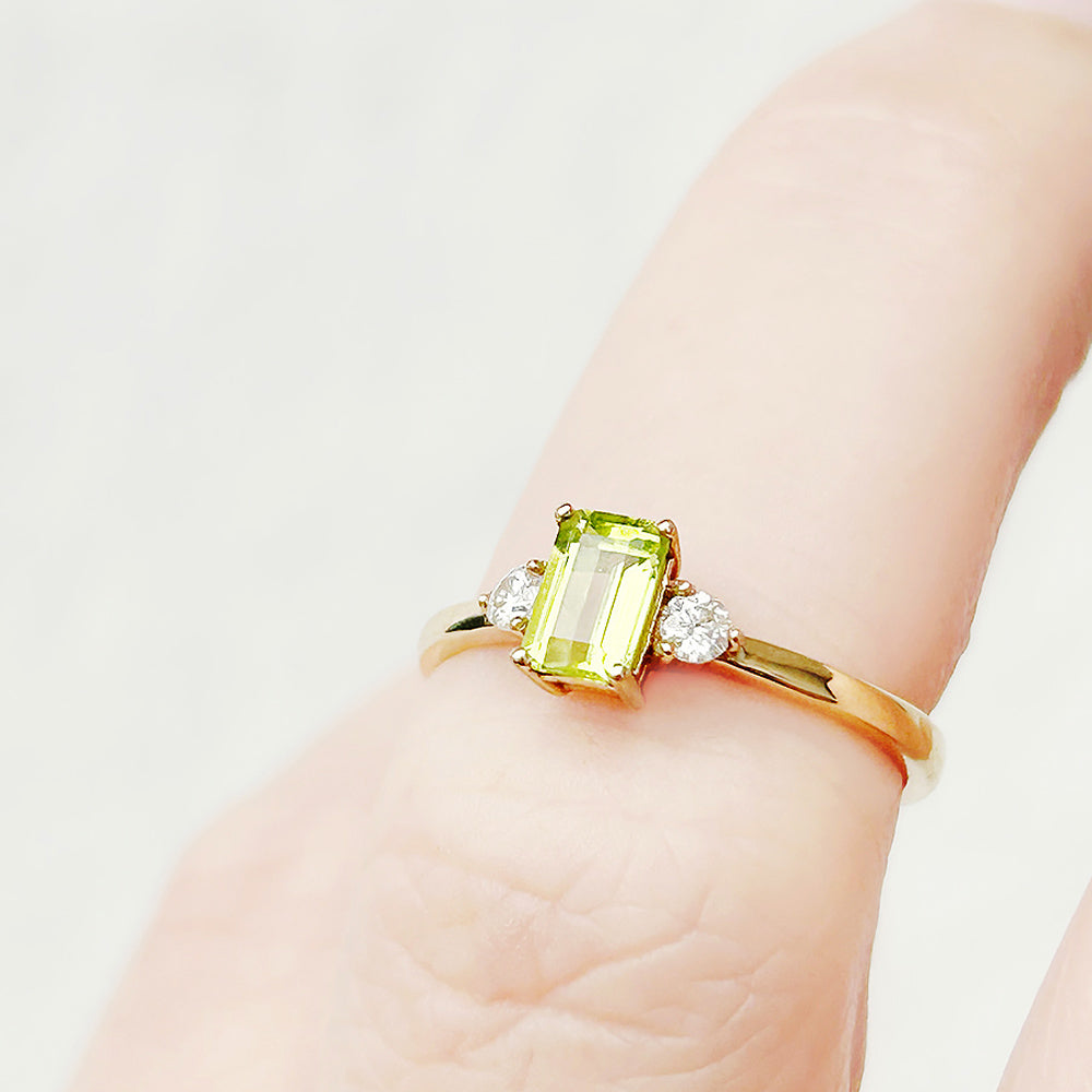 The Bea Ring, Peridot and Diamond