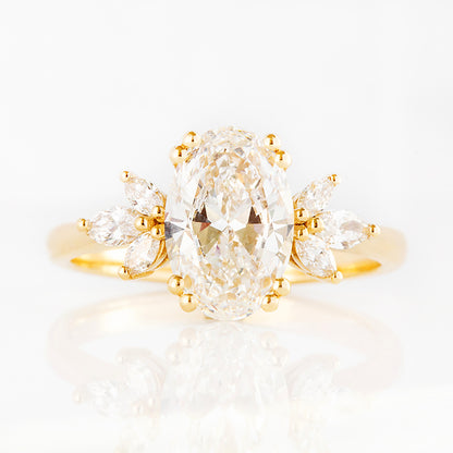 Olive, an Oval Lab Diamond Ring - 1.5ct