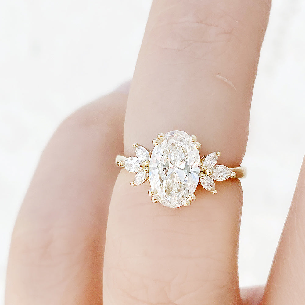 Olive, an Oval Lab Diamond Ring - 1.5ct