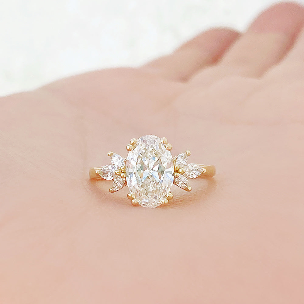 Olive, an Oval Lab Diamond Ring - 1.5ct