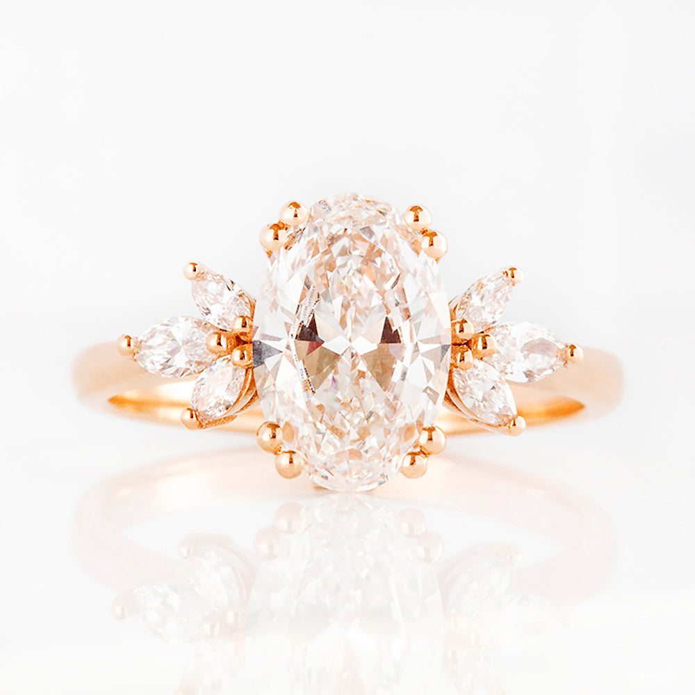 Olive, an Oval Lab Diamond Ring - 1.5ct