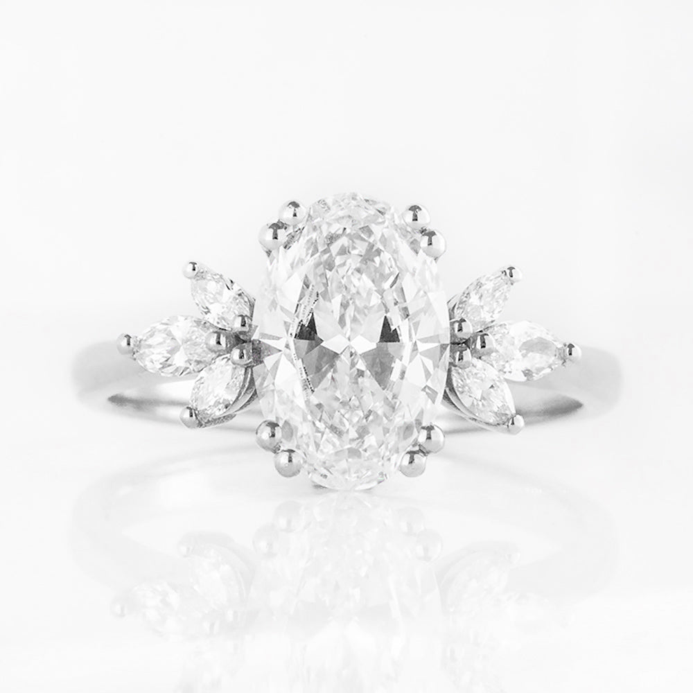 Olive, an Oval Lab Diamond Ring - 1.5ct