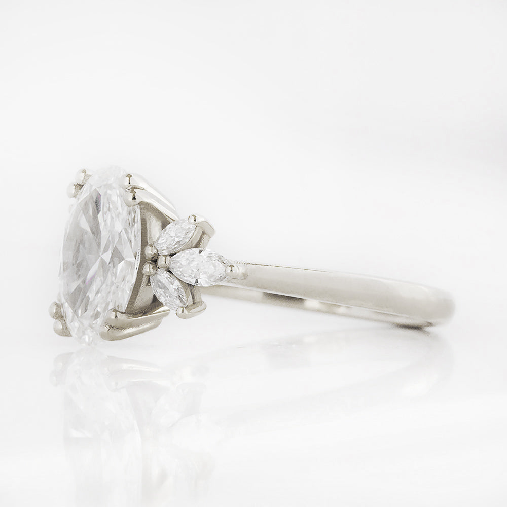 Olive, an Oval Lab Diamond Ring - 1.5ct