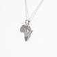 Africa Map Pendant with Giraffe cut-out