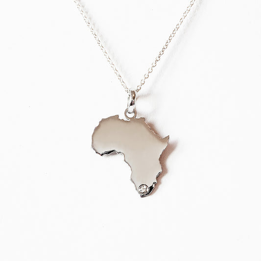 Africa Map with Diamond