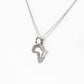 Mini Africa Map Outline Pendant