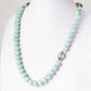 Mint Green Amazonite Necklace with Sterling Silver Accent - Victoria's Jewellery