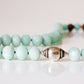 Mint Green Amazonite Necklace with Sterling Silver Accent - Victoria's Jewellery